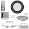 Nuwatt 4" Black Gimbal LED Recessed Lighting for Sloped Ceiling 2700K-5000K 5CCT Canless Lights, PK6 NW-P-ADJDL-4-9W-5CT-BLK-6P - alternate 4